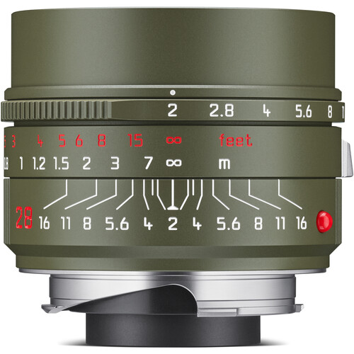 Leica Summicron-M 28mm f/2 ASPH. Lens (Leica M Safari Green Reissue)