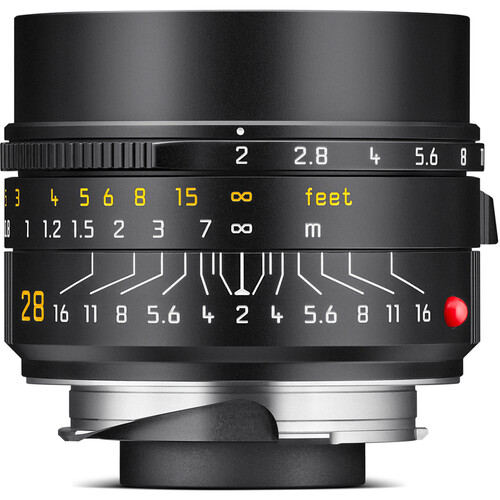 Leica Summicron-M 28mm f/2 ASPH. Lens (Leica M Black Reissue)