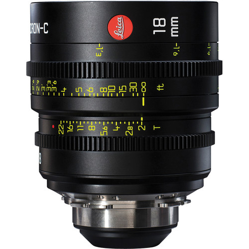 Leitz Cine 18mm T2.0 Summicron-C Lens (PL Mount Marked in Feet)