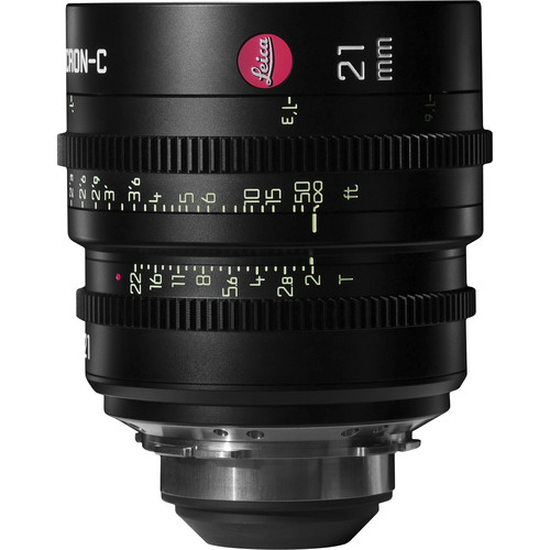 Leitz Cine 21mm T2.0 Summicron-C Lens (PL Mount Marked in Feet)
