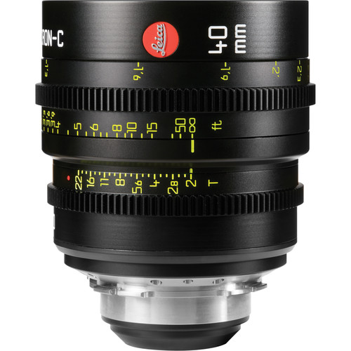 Leitz Cine 40mm T2.0 Summicron-C Lens (PL Mount Marked in Feet)