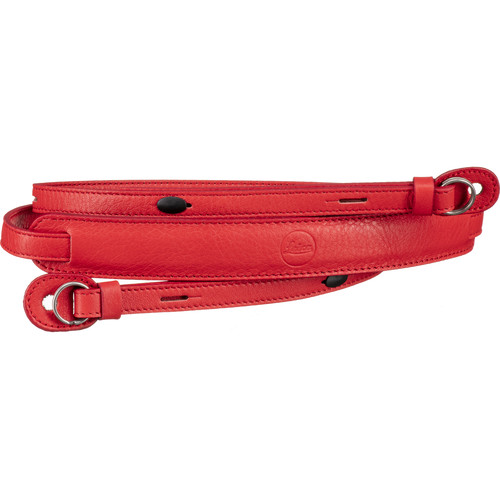 Leica Leather Carrying Strap (Red) 18577 B&H Photo Video