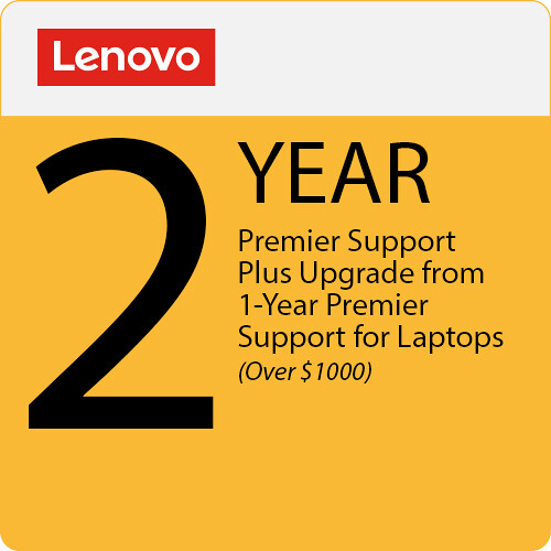 Lenovo 2-Year Premier Support Plus Upgrade from 1-Year Premier Support for Laptops (Over $1000)