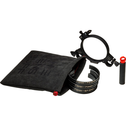 Lens Cuff 75mm Lens Cuff with Inserts for 72.5 70 and 67.5mm Lens Diameters