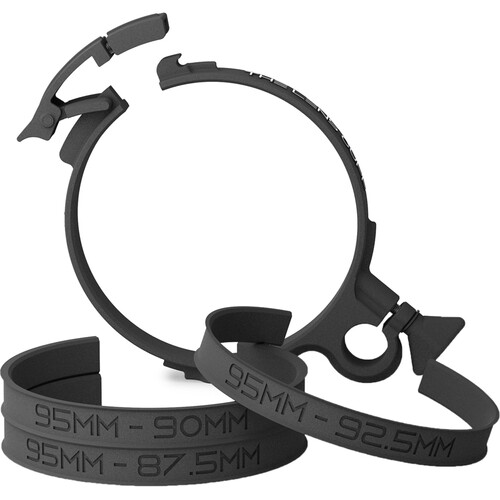 Lens Cuff 95mm Lens Cuff LITE with 92.5 90 and 87.5mm Lens Barrel Inserts