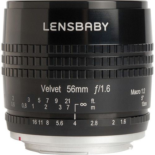 Lensbaby Velvet 56mm f/1.6 Lens (Canon EF Black)