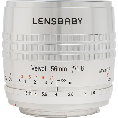 Lensbaby Velvet 56mm f/1.6 SE Lens (Limited Edition&nbspNikon F Silver)