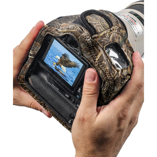 LensCoat BodyGuard Compact Clear Back Case with Grip (Realtree MAX-5)