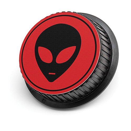 LenzBuddy Alien Rear Lens Cap for Canon Cameras (Red)