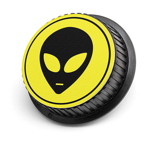 LenzBuddy Alien Rear Lens Cap for Canon Cameras (Yellow)