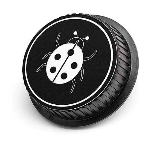 LenzBuddy Ladybug Rear Lens Cap for Canon Cameras (Black & White)