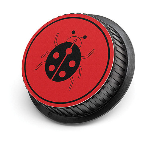 LenzBuddy Ladybug Rear Lens Cap for Canon Cameras (Red)
