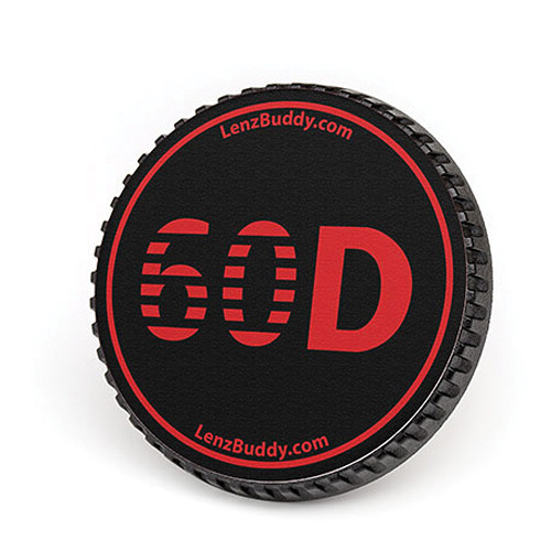 LenzBuddy Body Cap for Canon EF Mount Cameras (60D Black/Red)