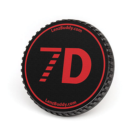LenzBuddy Body Cap for Canon EF Mount Cameras (7D Black/Red)