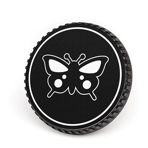 LenzBuddy Body Cap for Canon EF Mount Cameras (Butterfly Black/White)