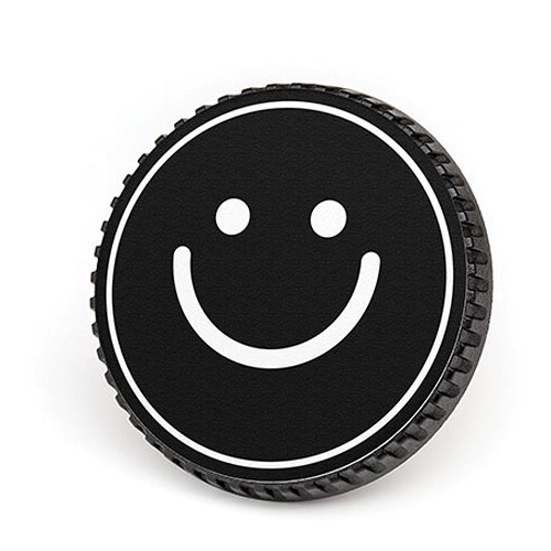 LenzBuddy Body Cap for Canon EF Mount Cameras (Happy Face Black/White)
