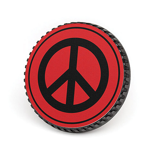 LenzBuddy Body Cap for Canon EF Mount Cameras (Peace Sign Red)