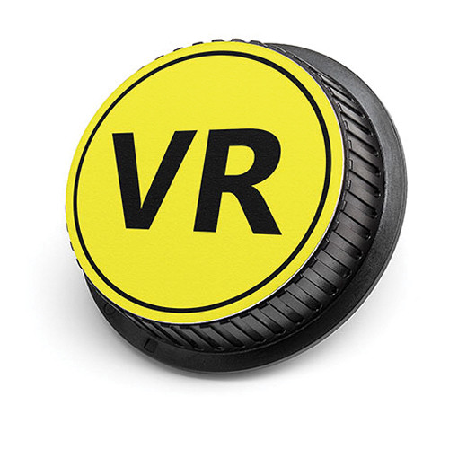 LenzBuddy VR Rear Lens Cap for Nikon Cameras (Yellow)