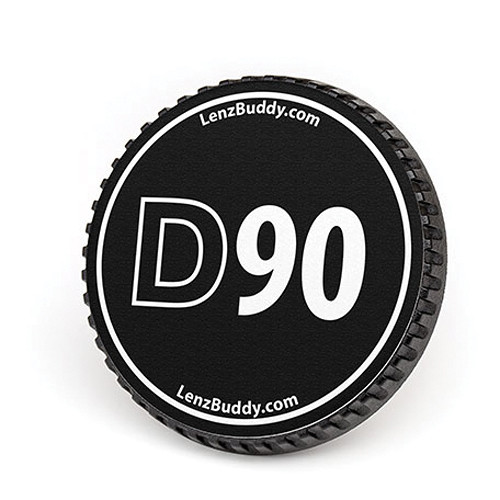 LenzBuddy Body Cap for Nikon F Mount Cameras (D90 Black/White)