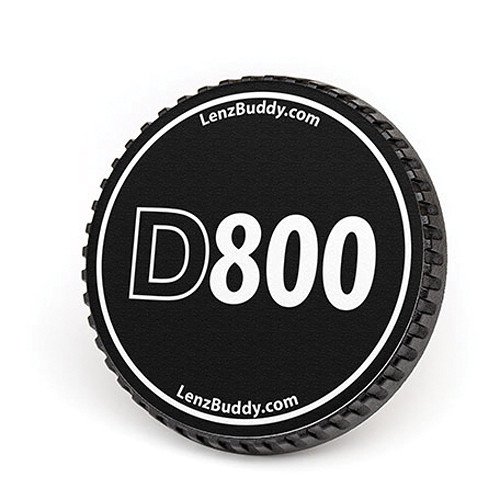 LenzBuddy Body Cap for Nikon F Mount Cameras (D800 Black/White)