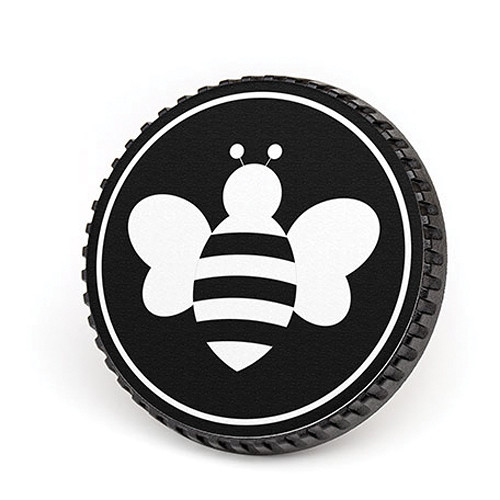 LenzBuddy Body Cap for Nikon F Mount Cameras (Bumblebee Black/White)