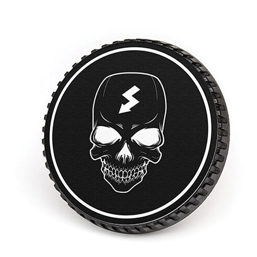 LenzBuddy Body Cap for Nikon F Mount Cameras (Skull Black/White)