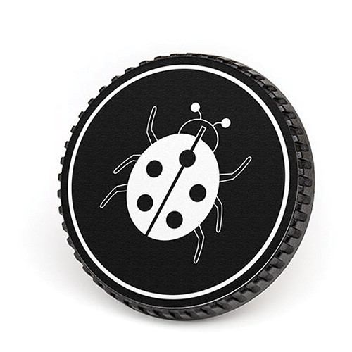 LenzBuddy Body Cap for Nikon F Mount Cameras (Ladybug Black/White)