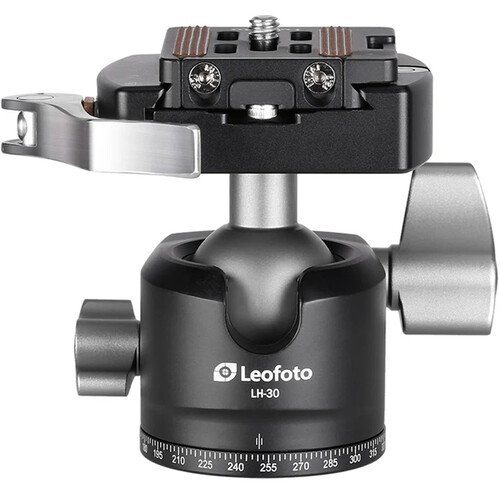 Leofoto LH-30LR Ball Head with LR-50 Lever-Release Clamp (Black)