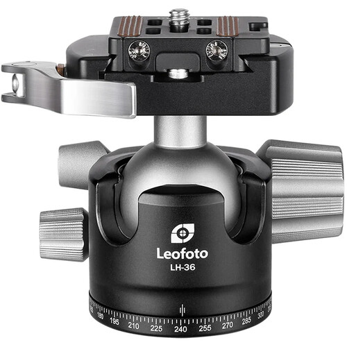 Leofoto LH-36LR Ball Head with LR-50 Lever-Release Clamp (Black)