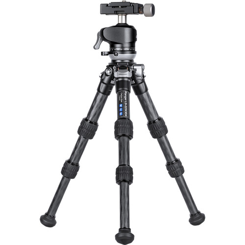 Leofoto LS-223CEX X Ranger Carbon Fiber Table Tripod with Leveling Base & LH-25 Mini Ball Head