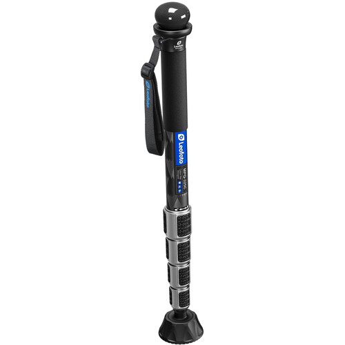 Leofoto MPQ-325C Premium Carbon Fiber Monopod Kit (Black)