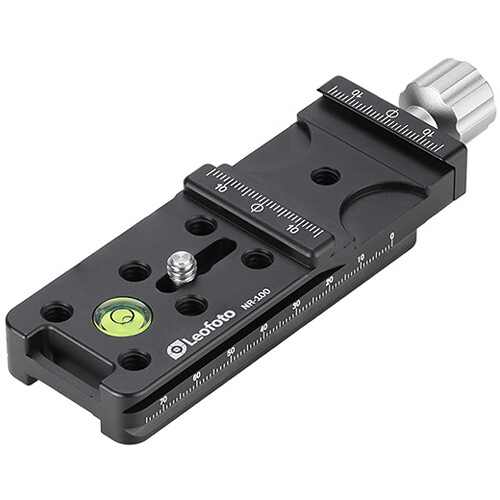Leofoto NR-100 Long Nodal Slide Rail with Clamp (5