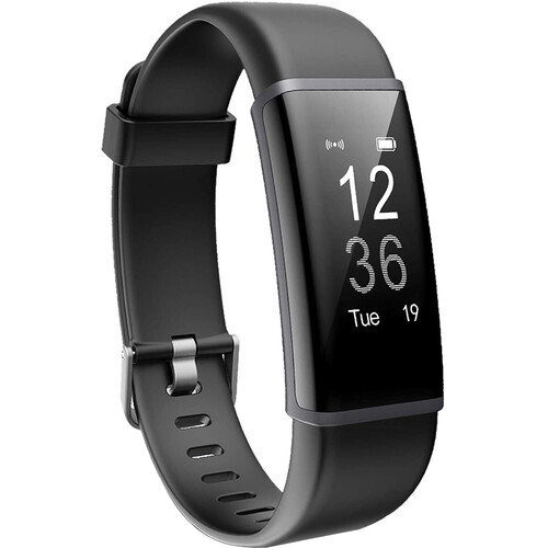 Letscom ID130Plus HR Fitness Tracker (Black) ID130PLUSHR-BK B&H