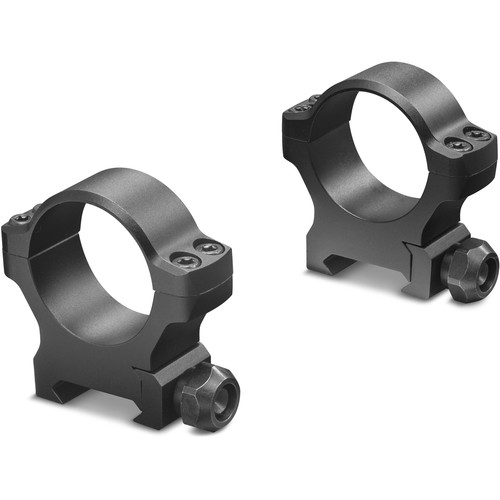Leupold Backcountry 1" Cross-Slot Weaver-Style Rings Matte Black Medium