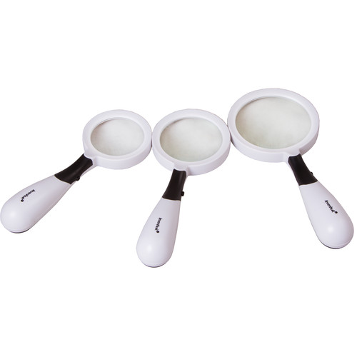 Levenhuk Zeno Multi ML13 Set of 3 Magnifiers with LED Illumination and 2X / 3X / 4X Magnification