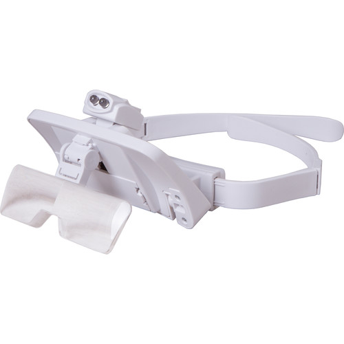 Levenhuk Zeno Vizor G7 Headband Magnifying Glasses with LED Light and 5 Lenses for Crafts, Jewelry, Close Work and Professional Use