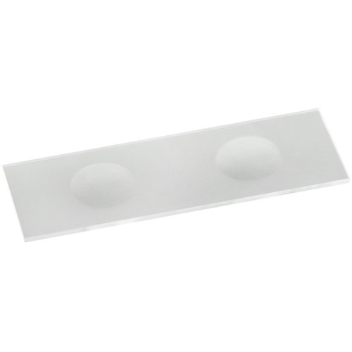 Levenhuk G50 2H Double Concave Blank Slides with Polished Edges, 0.04-0.05 in (1.0?1.2 mm) Thickness and Cavity Diameter 0.6 in (15 mm), 50 pcs