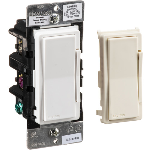 Leviton DH6HD1BZ Decora Smart 600W Dimmer 001DH6HD1BZ B&H
