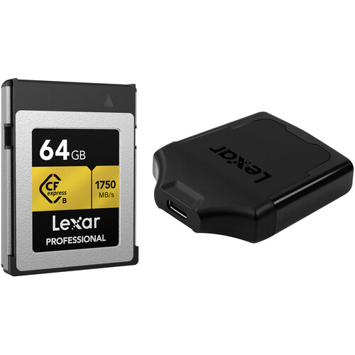 Lexar 64gb Professional Cfexpress Type B Memory Card With Usb