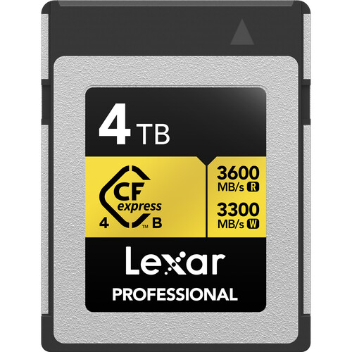Lexar 4TB Professional GOLD CFexpress 4.0 Type B Memory Card