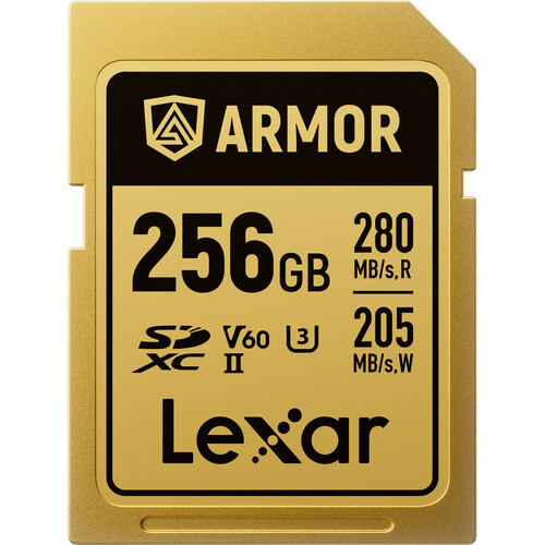 Lexar 256GB ARMOR GOLD UHS-II SDXC Memory Card