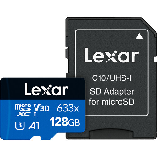 LEXAR HIGH PERFORMANCE MICROSDXC, 128GB,