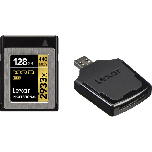 Lexar 128GB Professional 2933x XQD 2.0 Memory LXQD128CRBNA2933BN