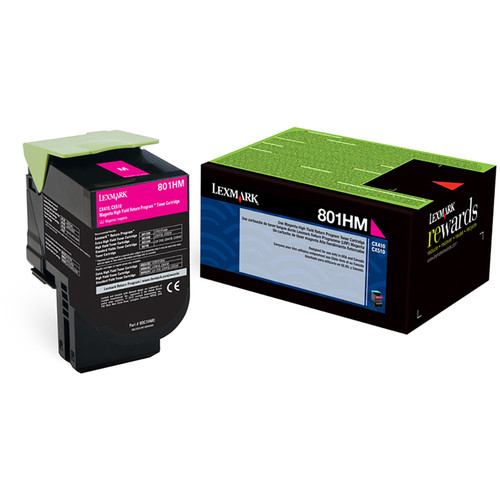 Lexmark CX410 & CX510 Magenta High-Yield Return Program Toner Cartridge