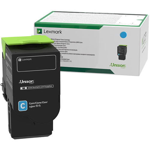 Lexmark 801SC Cyan Standard Yield Return Program Toner Cartridge for Select Color Laser Printers