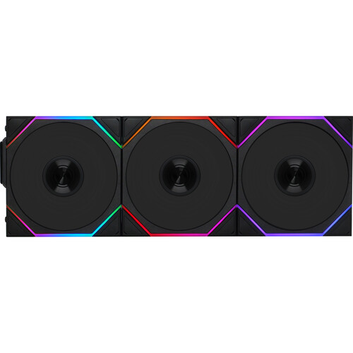 Lian Li 120mm UNI FAN TL Wireless RGB Reverse Blade Case Fan (Black 3-Pack)