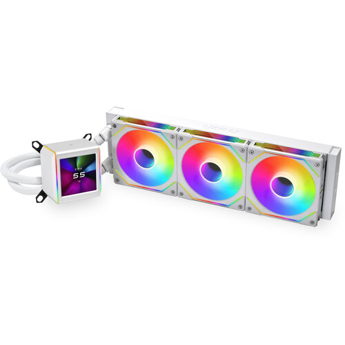 Lian Li Galahad II LCD 360 AIO CPU Liquid Cooler with SL-Infinity Fans (White)