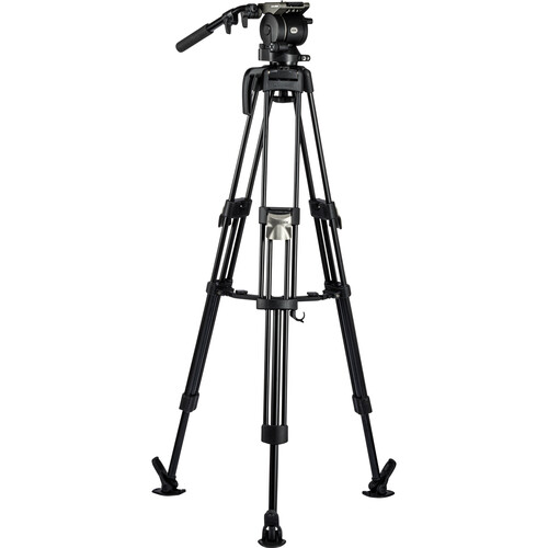 Libec HS-250MQ Tripod System with H25 Head Mid-Level Spreader Rubber Feet & Case