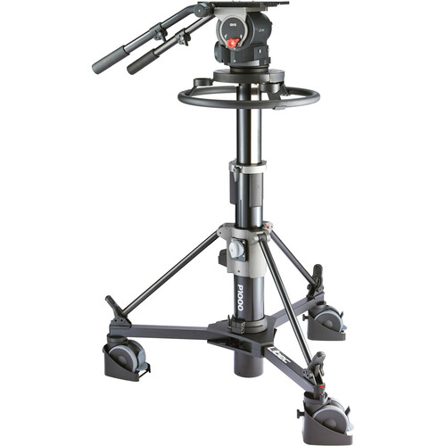 Libec QD-30PD Pedestal System with QH3 Head P1000 Pedestal Column & DL-15B Dolly