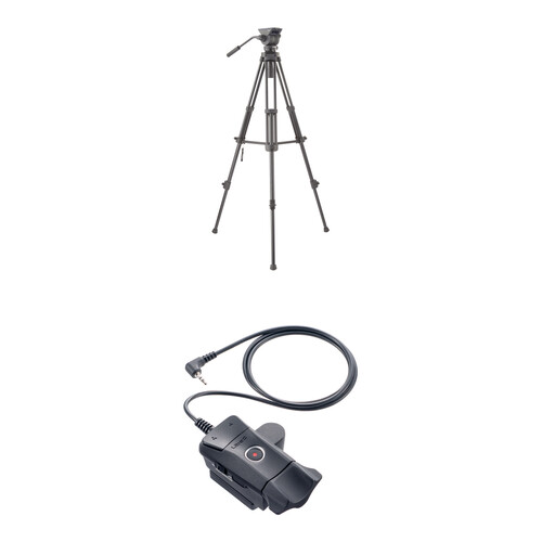 Libec Tripod Head & LANC Zoom/Focus Controller Kit for Sony/Canon Cameras